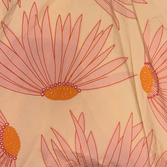 KATE SPADE Floral Pink Falling Flowers Size 6 Cotton Wrap Bohemian Dress NEW - Picture 7 of 8